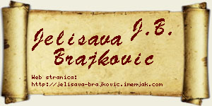 Jelisava Brajković vizit kartica